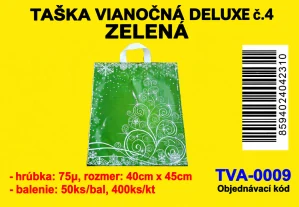 VIANOČNÁ TAŠKA DELUXE ZELENA