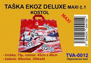 VIANOČNÁ TAŠKA DELUXE MAXI KOSTOL